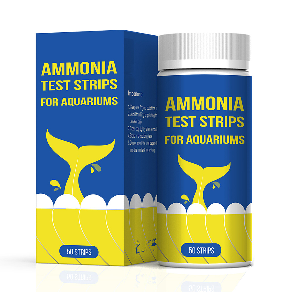 Marine Aquarium Test Kit - アンモニア窒素クイック水質テストストリップ水族館クイック水質テストストリップ紙キットアンモニア窒素ツール