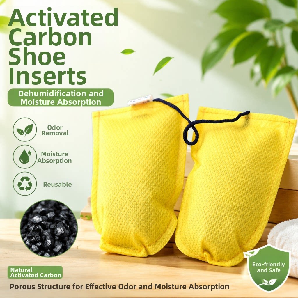 Activated Carbon Bag - 竹炭靴インソール活性炭靴消臭剤汗吸収消臭剤湿気吸収靴乾燥剤