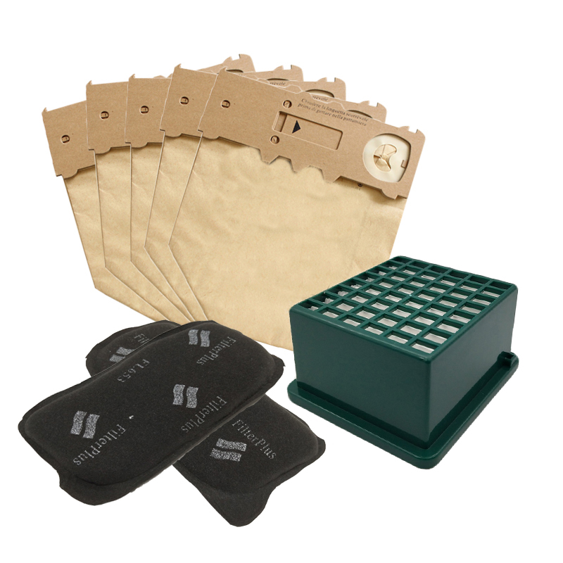 Activated Carbon Bag - Hepaフィルター & ダストバッグ & モーター活性炭交換vorwerkためVK130 VK131