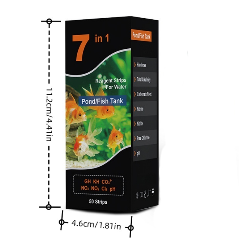 7-in-1 水槽用淡水pH試験紙キット - 水槽やプールの - Marine Aquarium Test Kit のレビューと価格