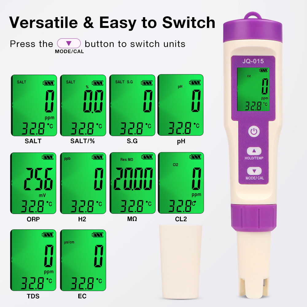 Bluetooth 10 in 1 水質検出器 塩素 PH  - Marine Aquarium Test Kit のレビューと価格