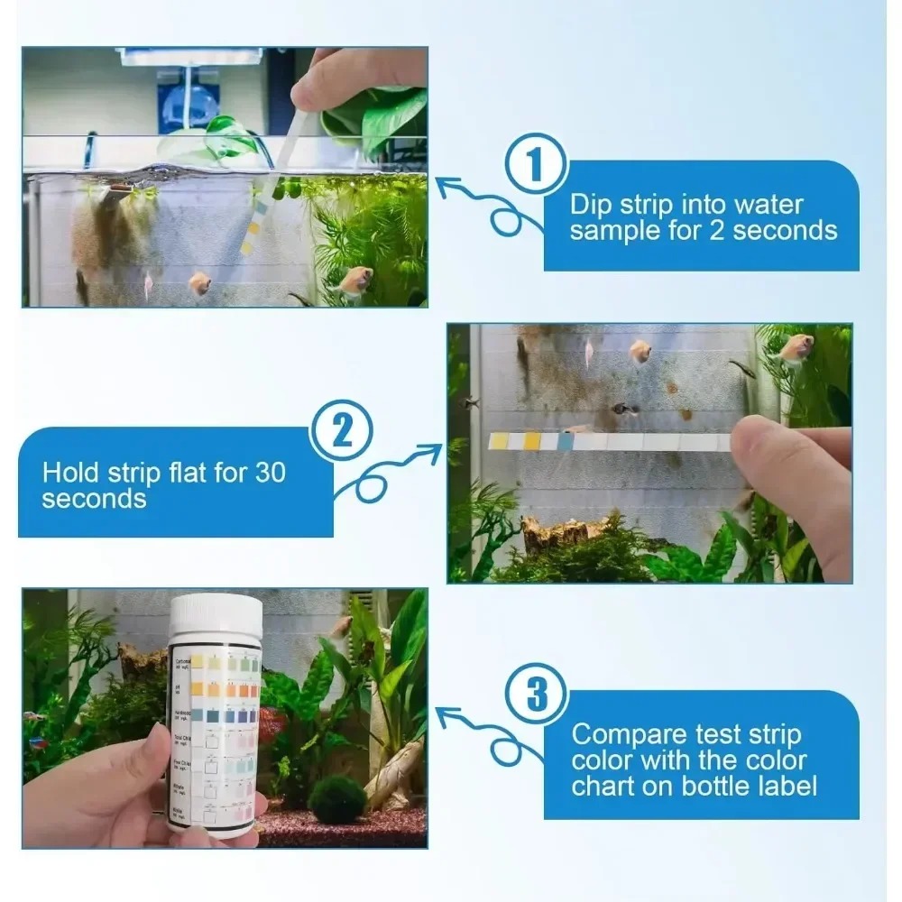水槽用pHテストストリップ 淡水プール 水槽 水質 魚タンク - Marine Aquarium Test Kit のレビューと価格